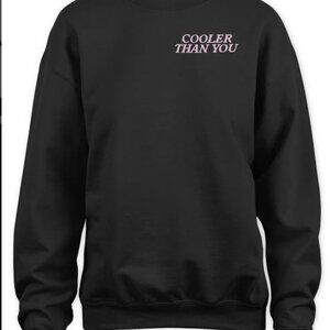 Team Ariana Merch Cooler Than You Black Sweatshirt Size XL